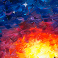 The Veiled Cove vol.1 – Original Palette Knife Surfer Girl Oil Painting