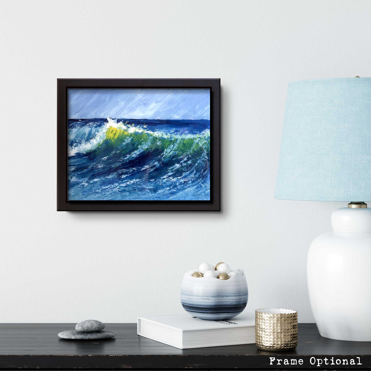 When the Wave Breathes In – Original Oil on Canvas Board