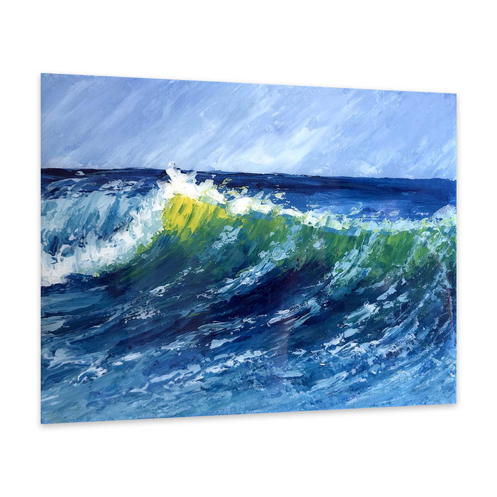 When the Wave Breathes In – Original Oil on Canvas Board