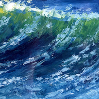 When the Wave Breathes In – Original Oil on Canvas Board