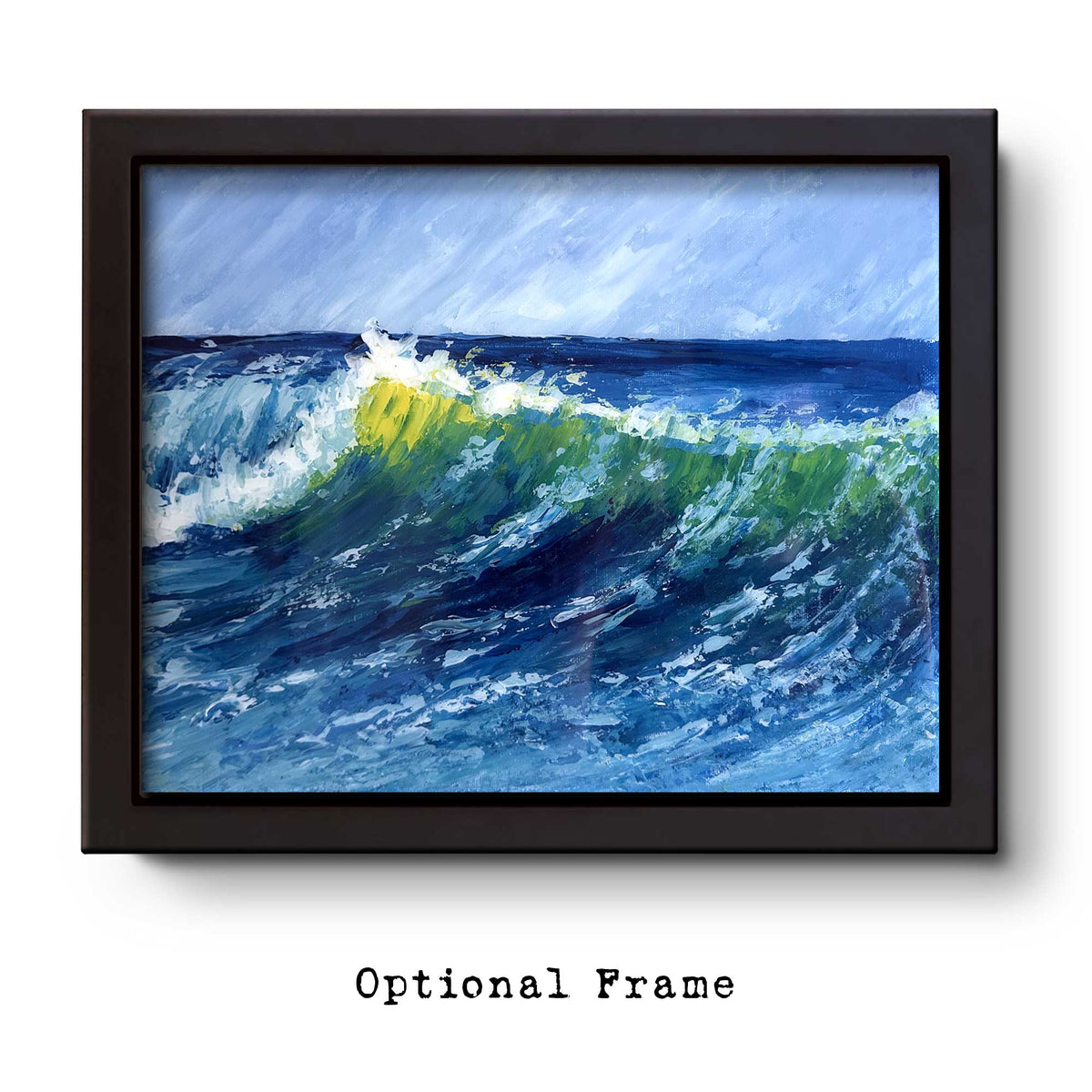 When the Wave Breathes In – Original Oil on Canvas Board