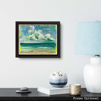 Where Blue Meets Green – Original Oils on Canvas Board