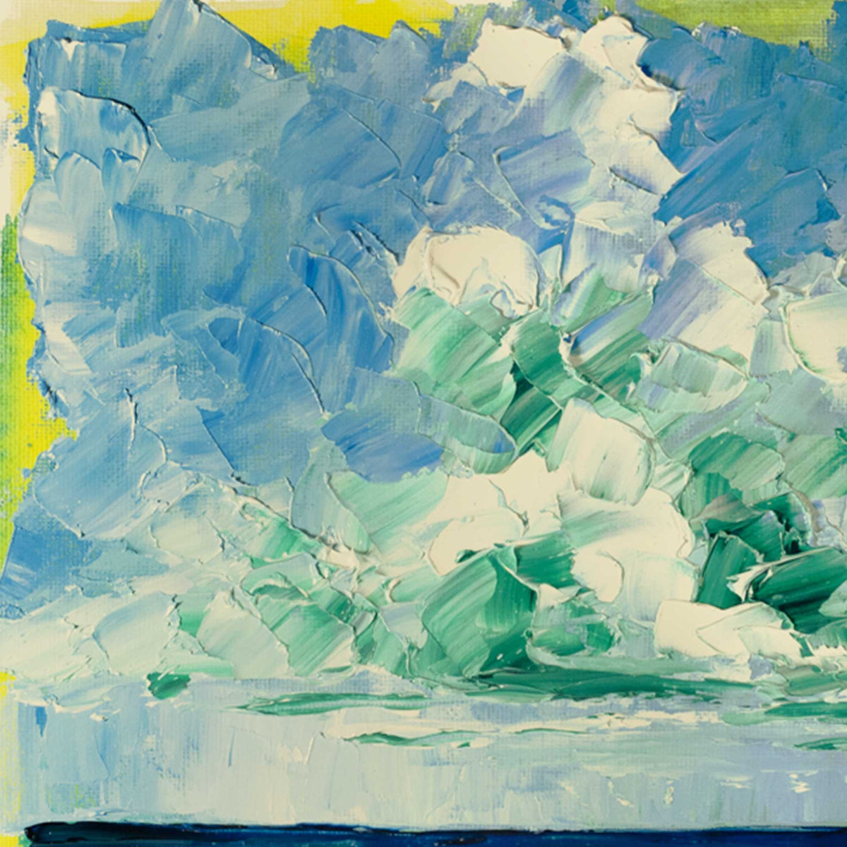 Where Blue Meets Green – Original Oils on Canvas Board