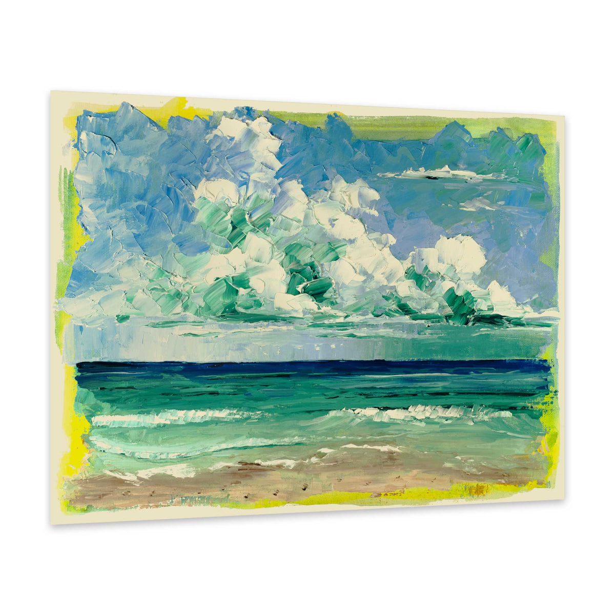 Where Blue Meets Green – Original Oils on Canvas Board