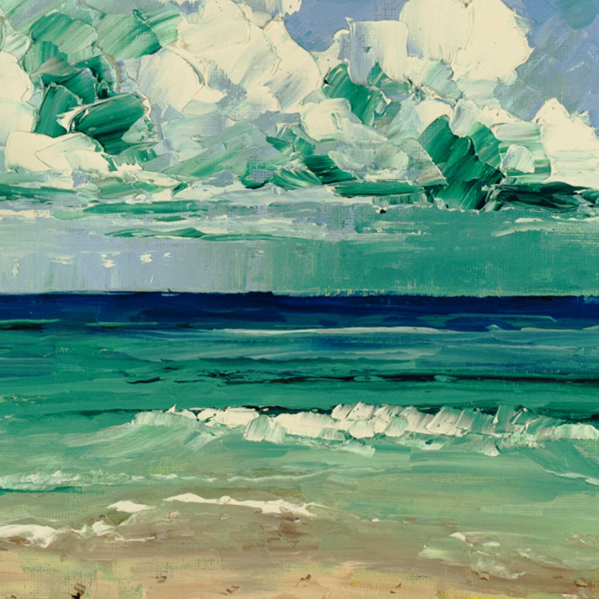 Where Blue Meets Green – Original Oils on Canvas Board