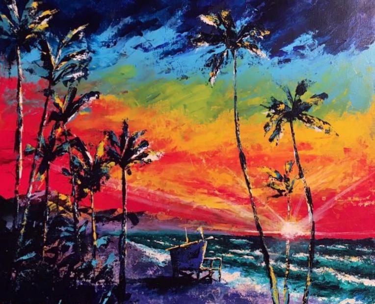 Tower Life 2 Original Oil Painting Art-5th & Rugged