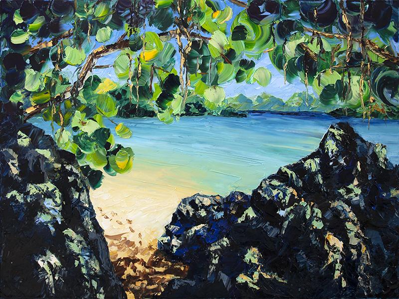 Caribbean Sea St. John's Oil Painting Artwork by 5th & Rugged