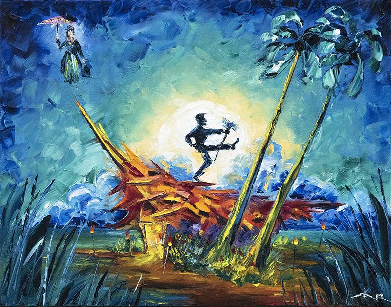 Knees up, Tiki Time! Mary Poppins & Dick van Dyke Art | 5th & Rugged