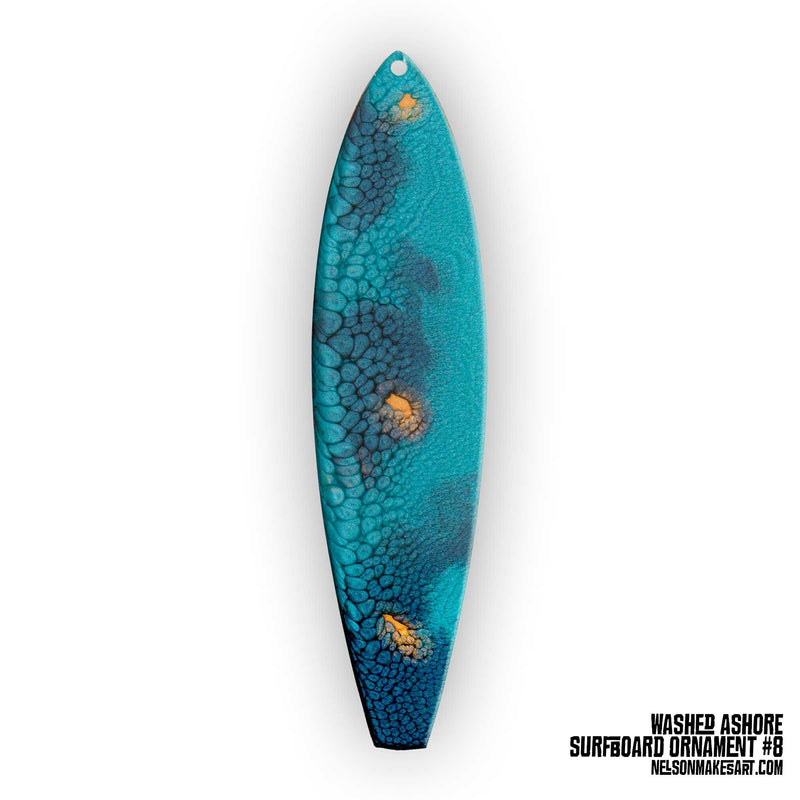 Surf ’n Stars Surfboard Holiday Ornaments