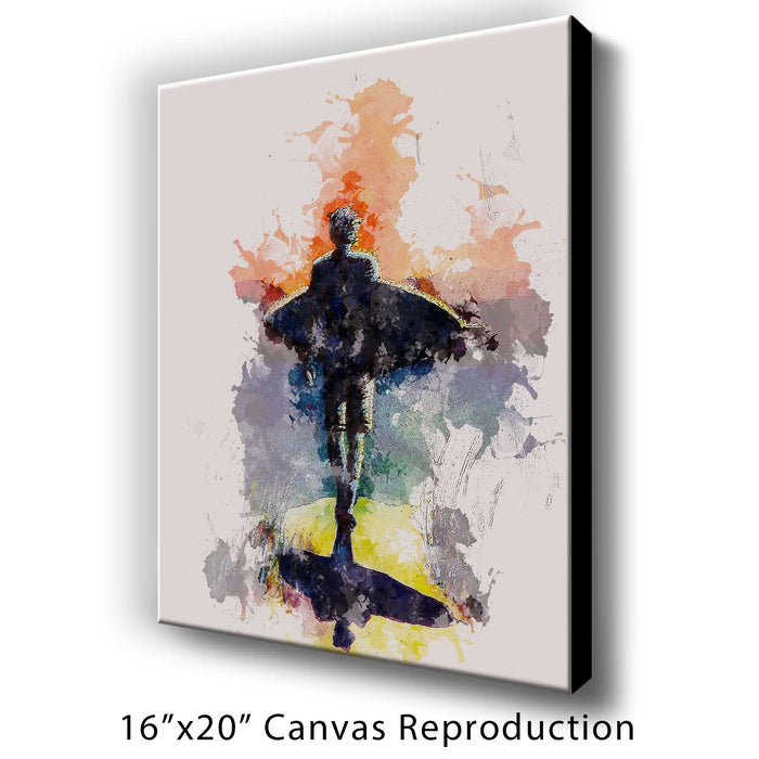 Sunset Surfer #reimagined #1 - Giclée Canvas Print