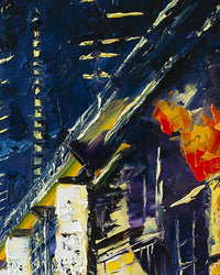 Asian City Street Orient Art Canvas Painting by 5th & Rugged