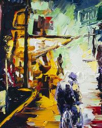 Asian City Street Orient Art Canvas Painting by 5th & Rugged