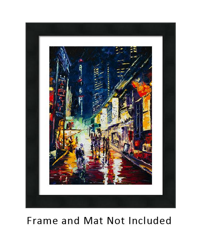 Asian City Street Orient Art Canvas Painting by 5th & Rugged