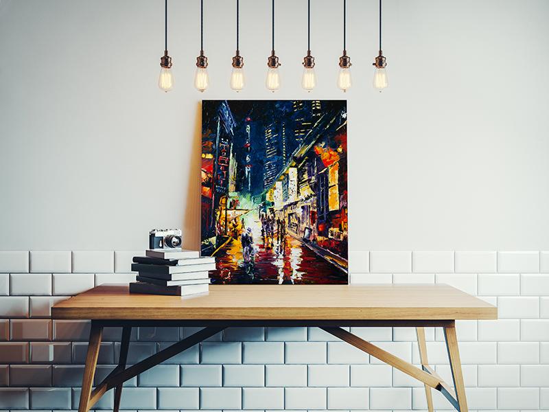 Asian City Street Orient Art Canvas Painting by 5th & Rugged