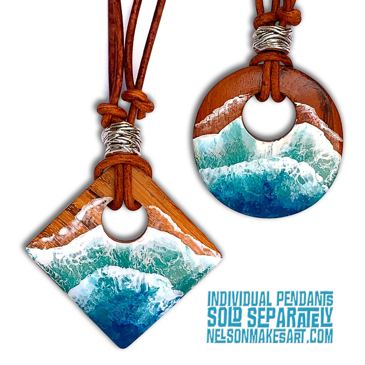 Castaway Wood Pendant Necklace - Diamond
