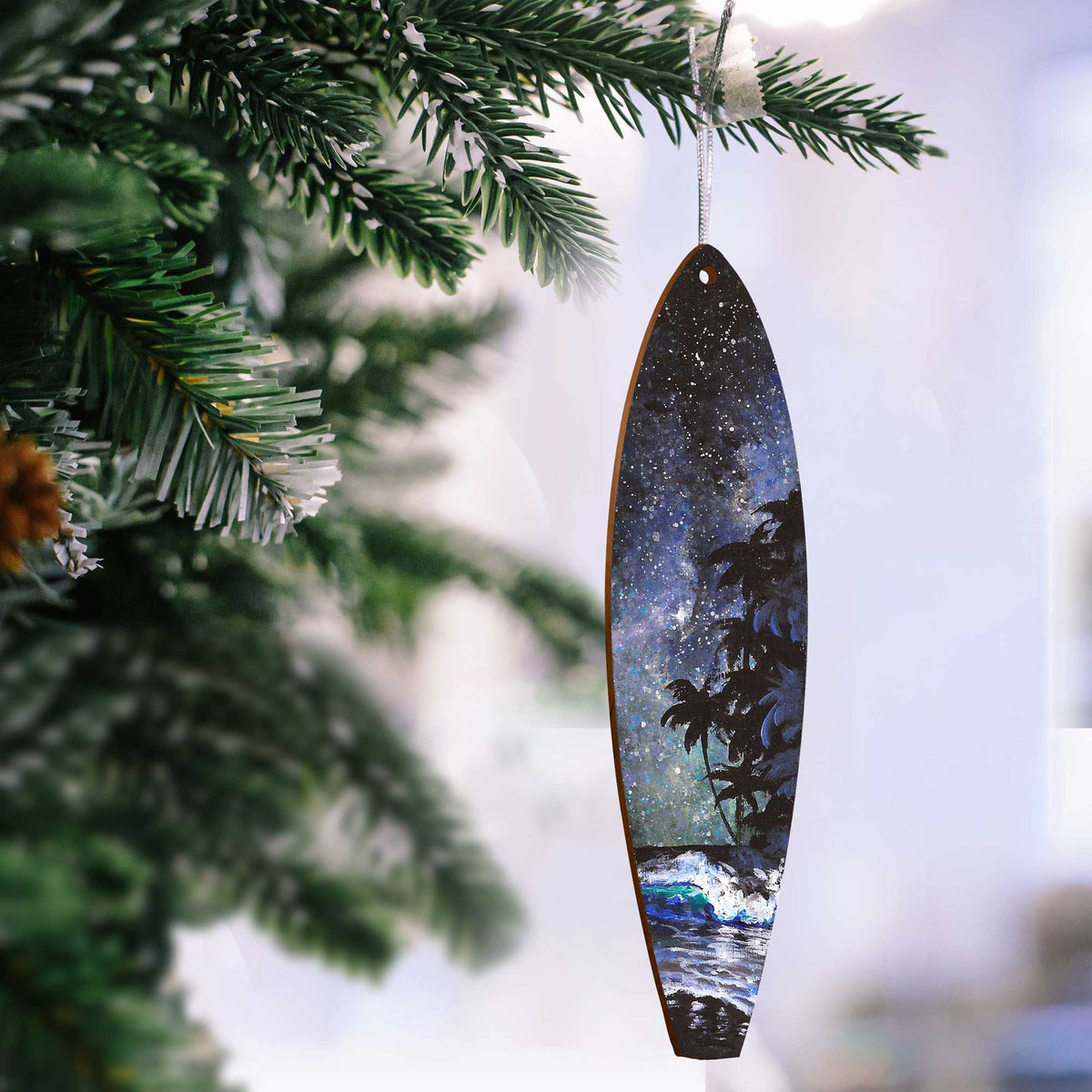 Big Island Surfboard Ornament #20A