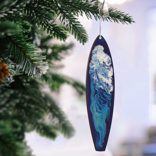 Kauai Surfboard Holiday Ornament