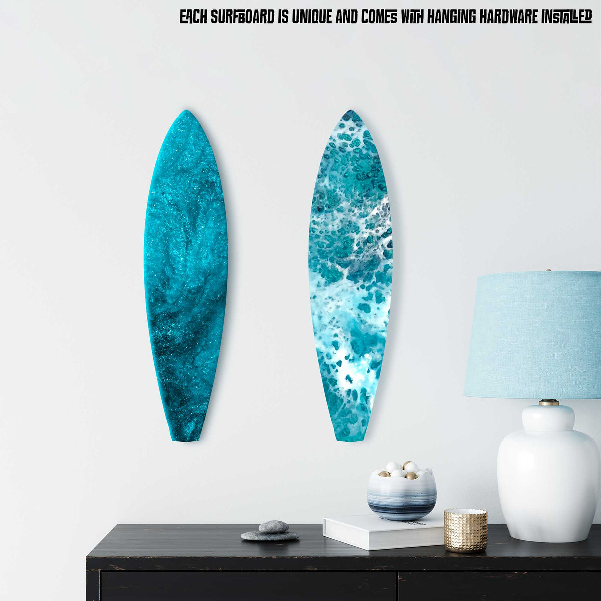 Infinite Shores Surfboard Wall Art