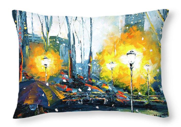 Solstice in the City - Throw Pillow