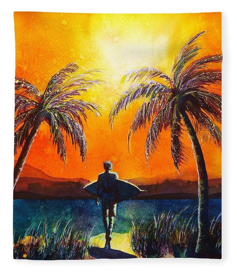 Sunset Surfer - Blanket
