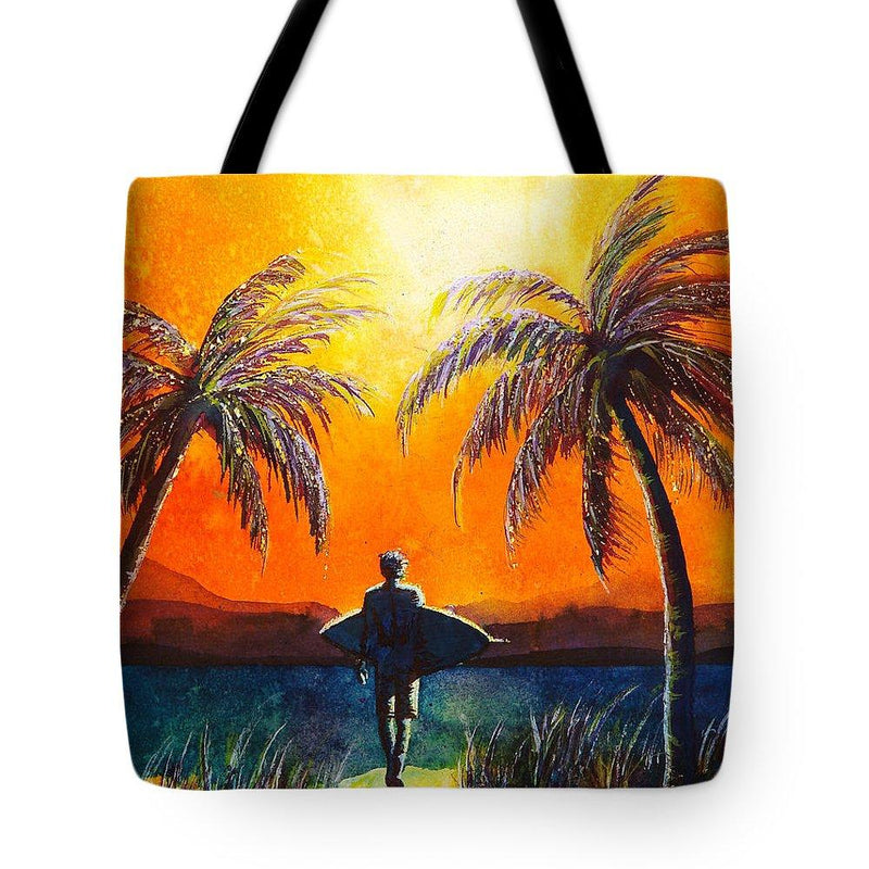 Sunset Surfer - Tote Bag