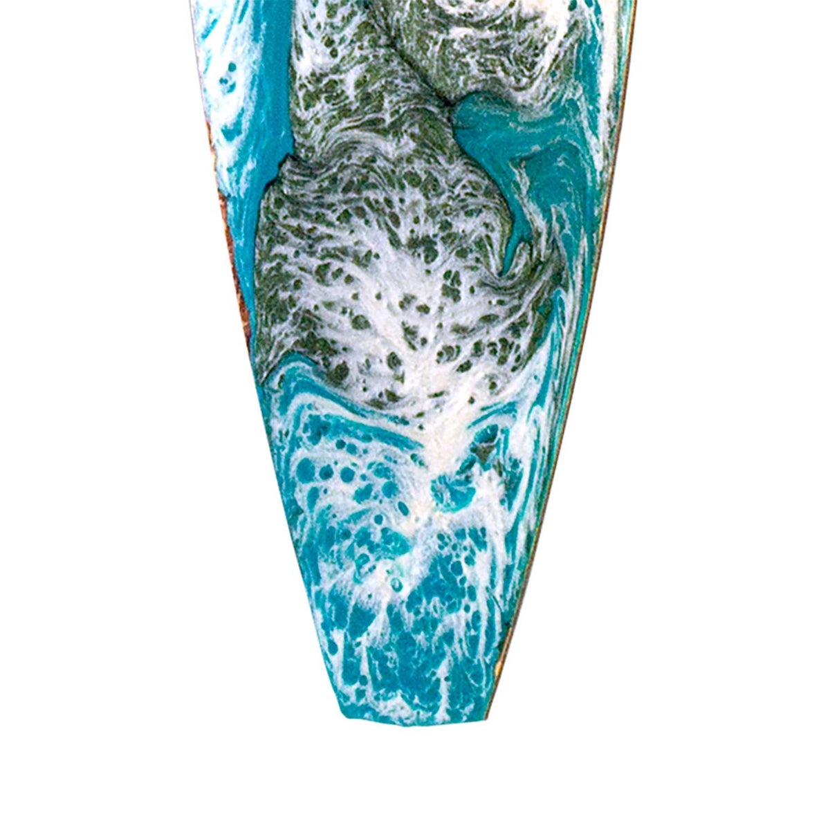 Beach Christmas ornaments personalized for aqua coastal Christmas tree with mermaids and shells.