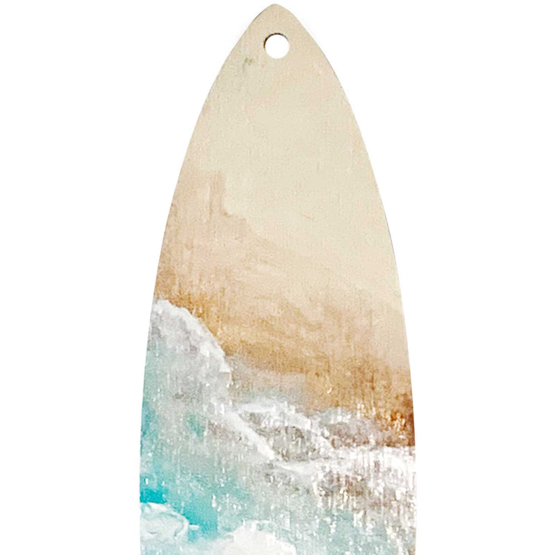 Castaway Surfboard Holiday Ornament