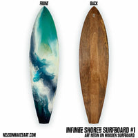 Infinite Shores Surfboard Wall Art