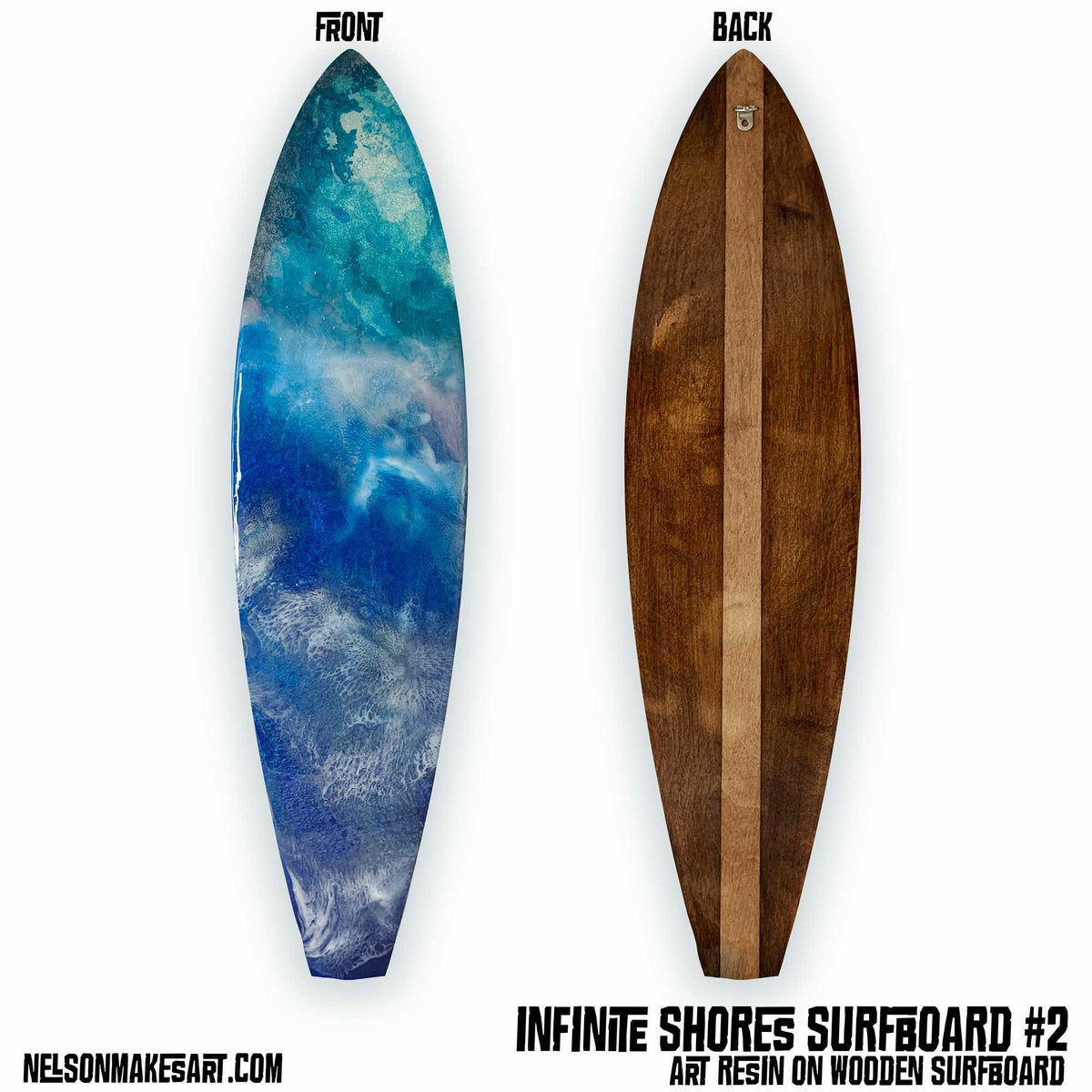 Infinite Shores Surfboard Wall Art
