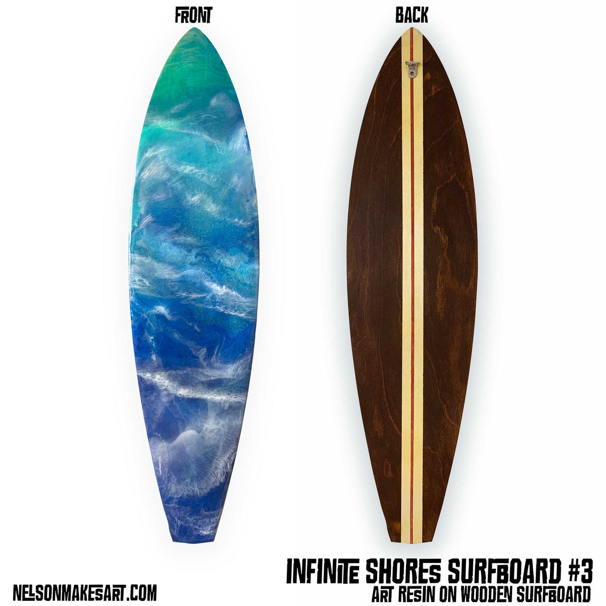 Infinite Shores Surfboard Wall Art